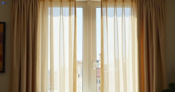 Dull dusty drapes in emu-heights-nsw before professional cleaning